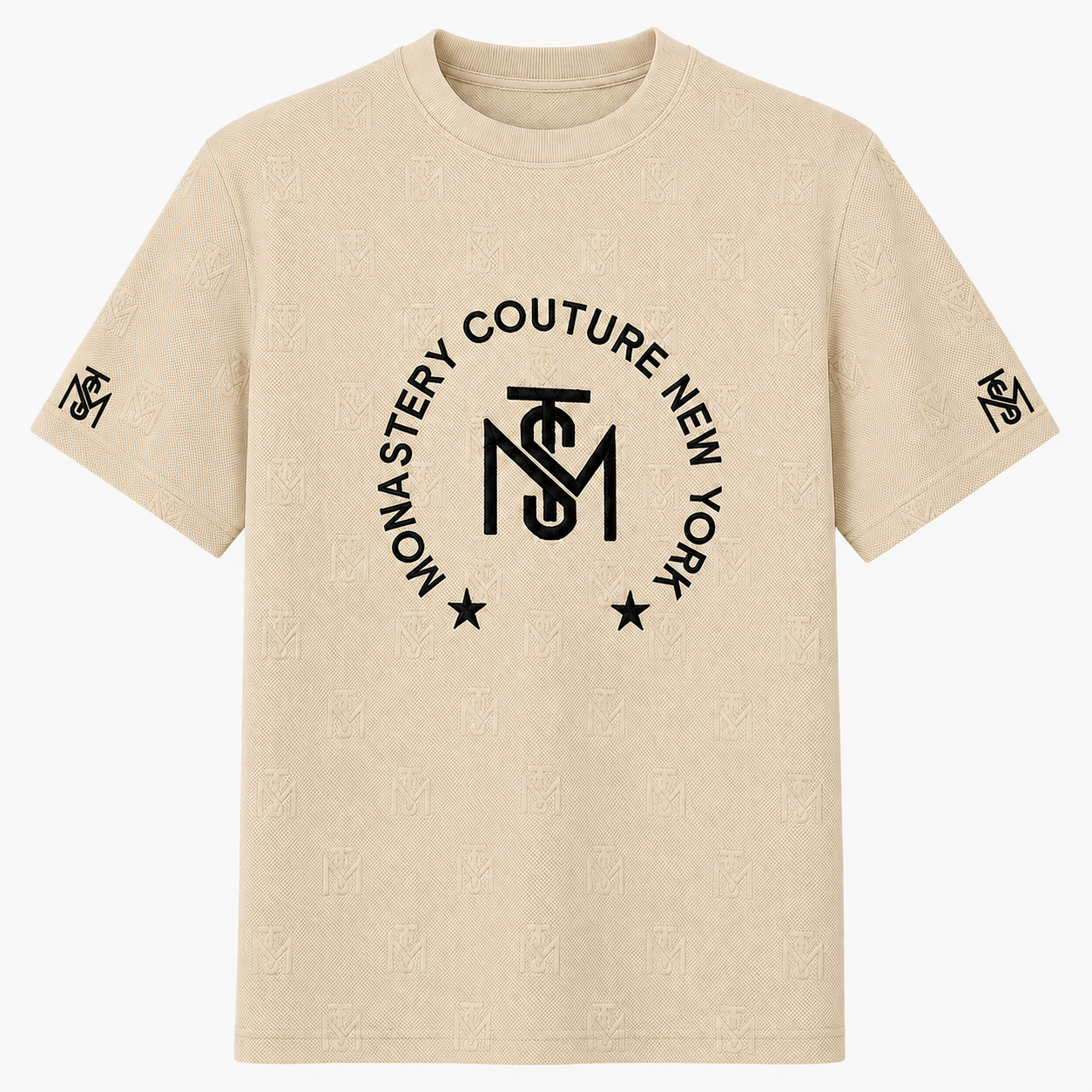 Camiseta Monastery beige diseños 2