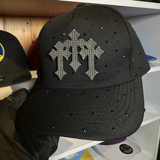 Gorra Ajustable Chrome Hearts Negra Diseño 2