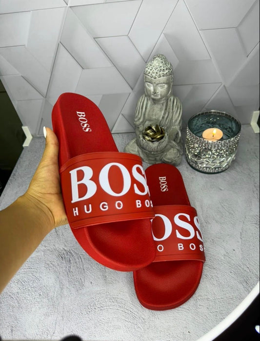 Chancletas Boss roja