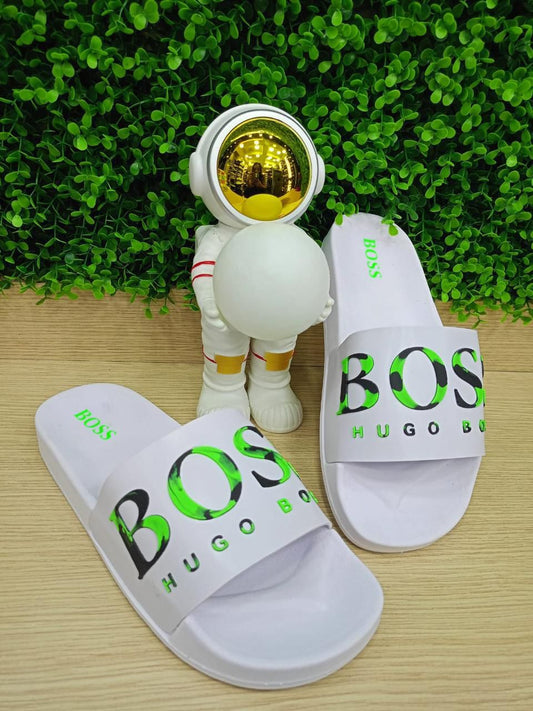Chancletas Boss blancas