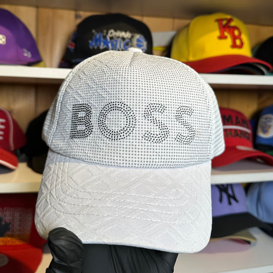 Gorra Ajustable Boss Blanca Diseño 2