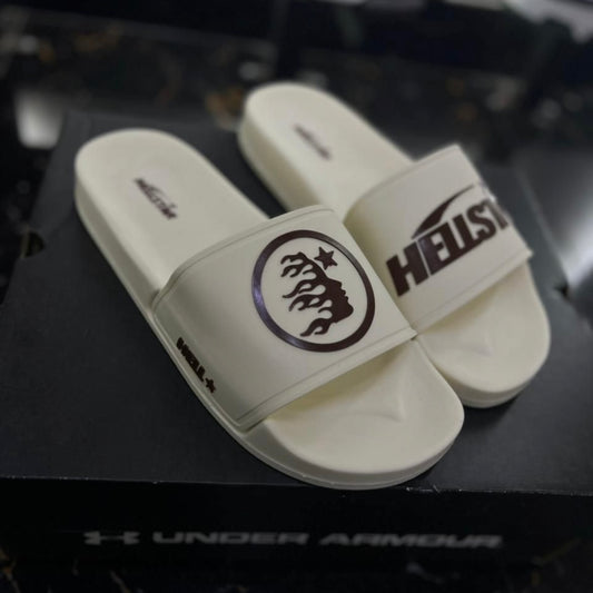 Chancletas Hell Star Beige con Café
