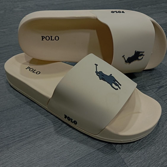 Chancletas Polo Beige Diseño Clásico