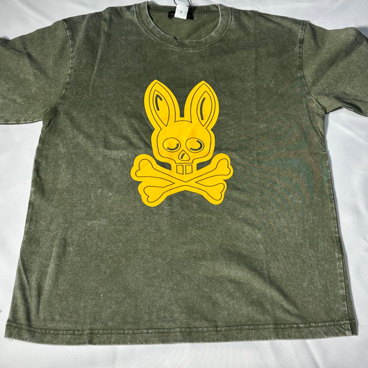 Camiseta psycho bunny verde con amarilla