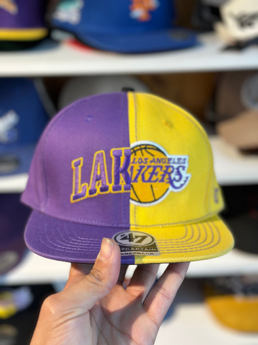 Gorra Ajustable Lakers Plana Diseño 4
