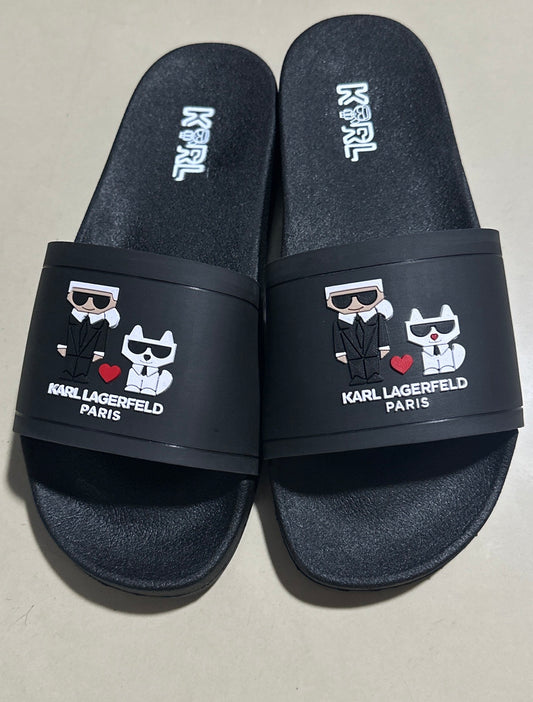 Chancletas karl lagerfeld negras