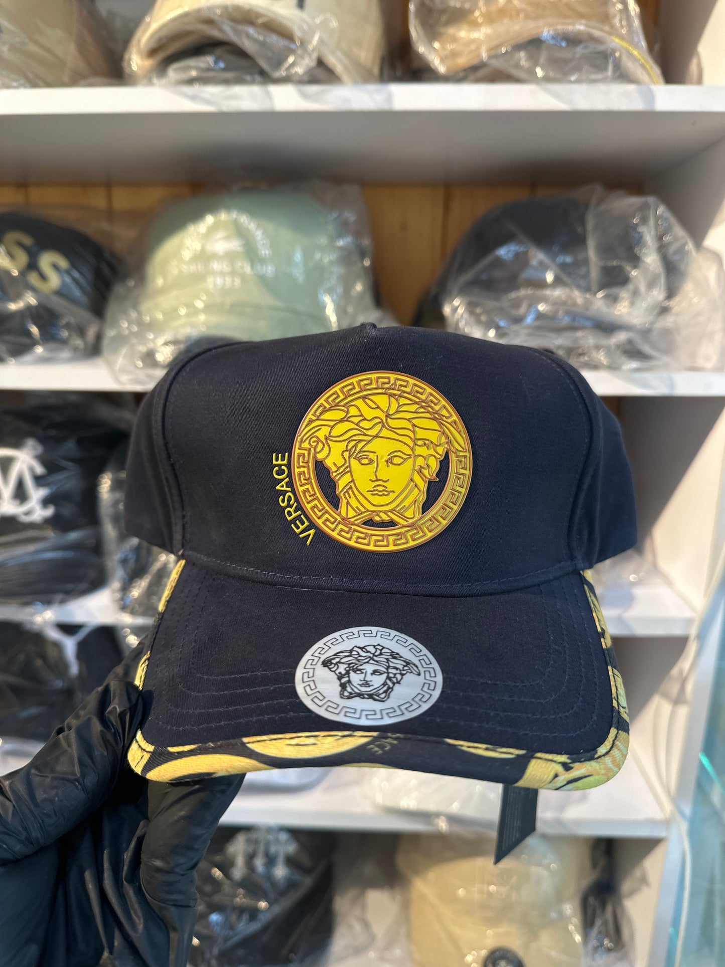 Gorra Versace azul oscuro