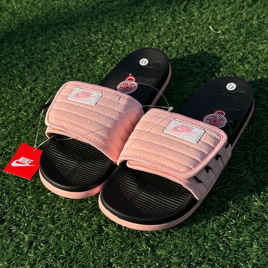 Chancletas Asuna rosadas con negro