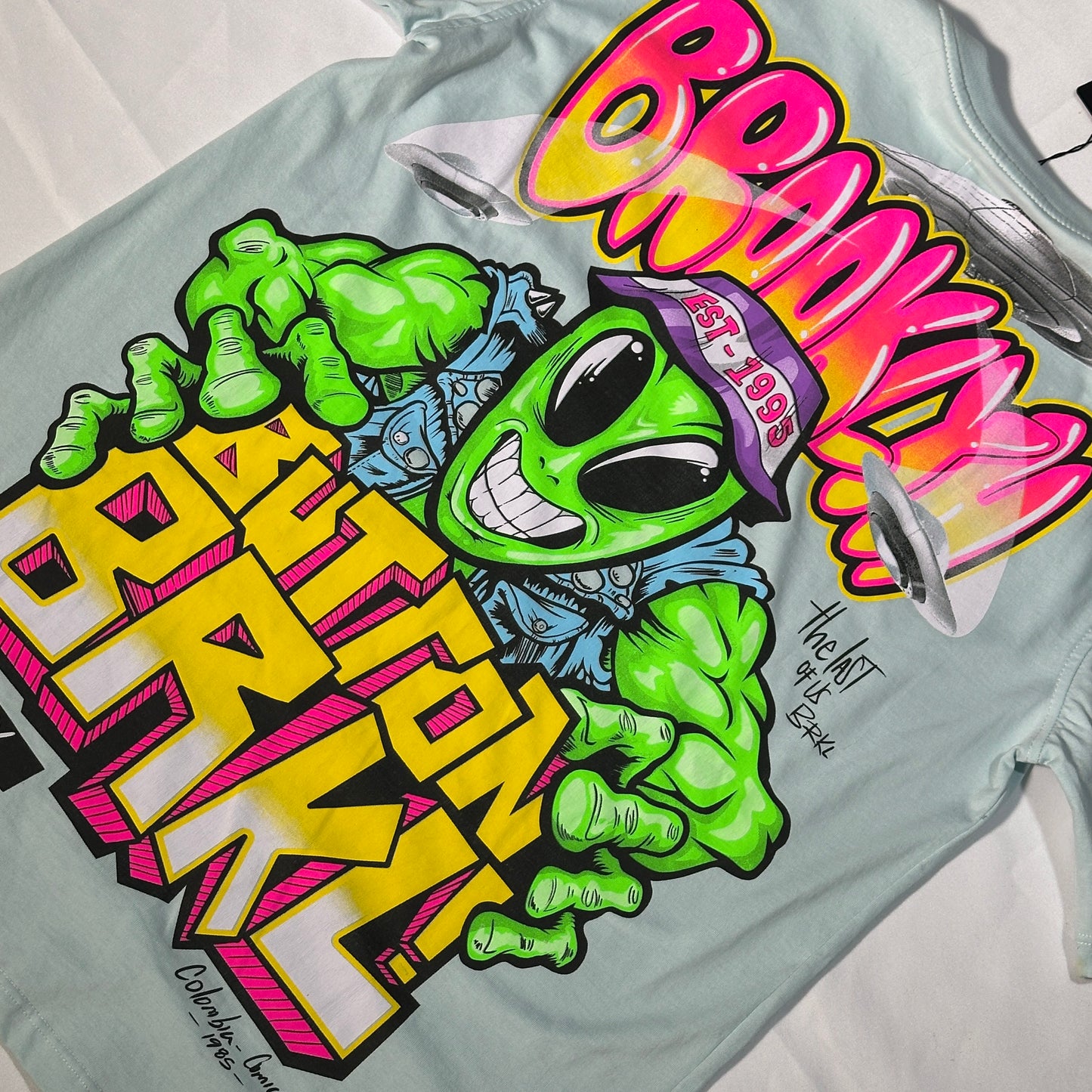 Camiseta Oversize azul claro