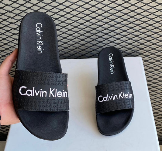 Chancletas calvin klein negra