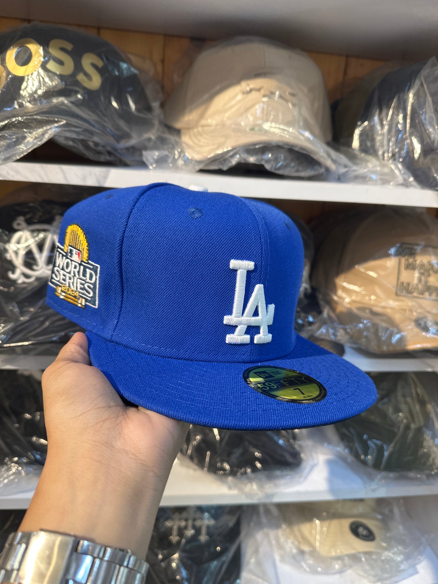 Gorra cerrada Los Ángeles Azul