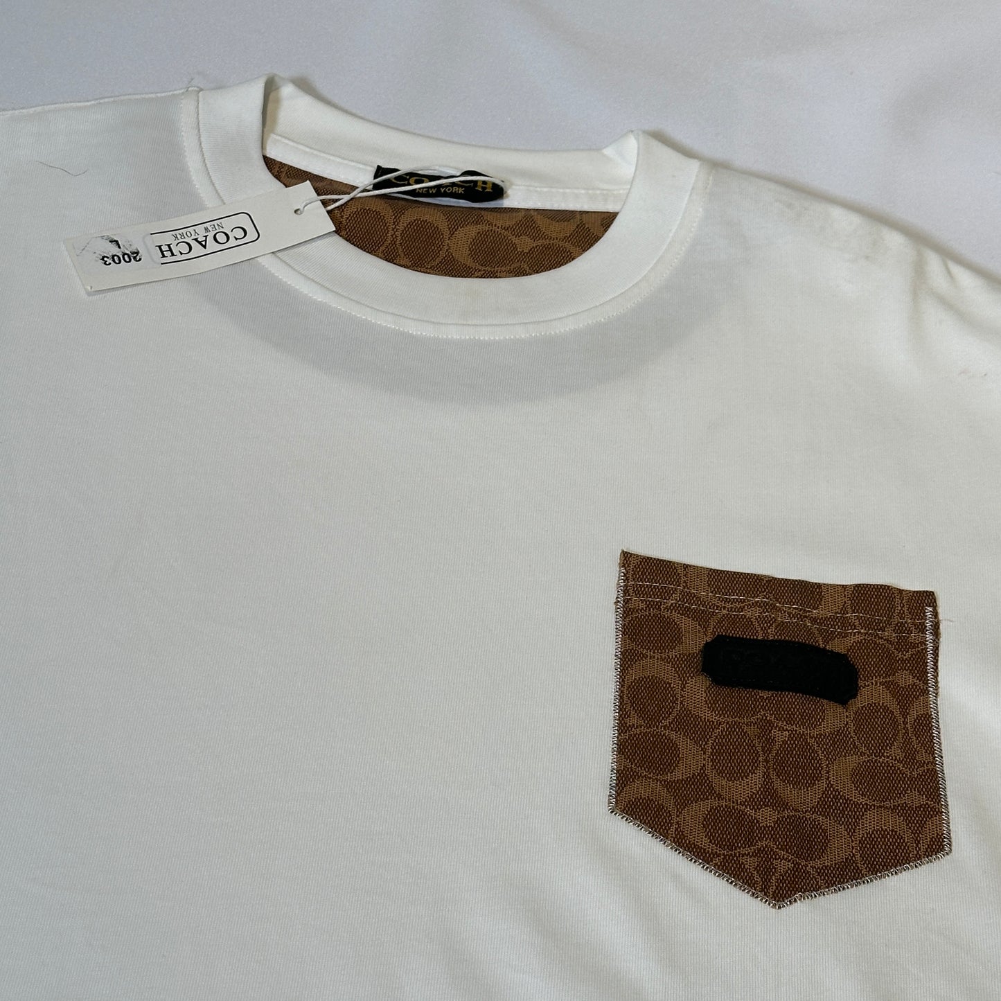 Camiseta coach blanca