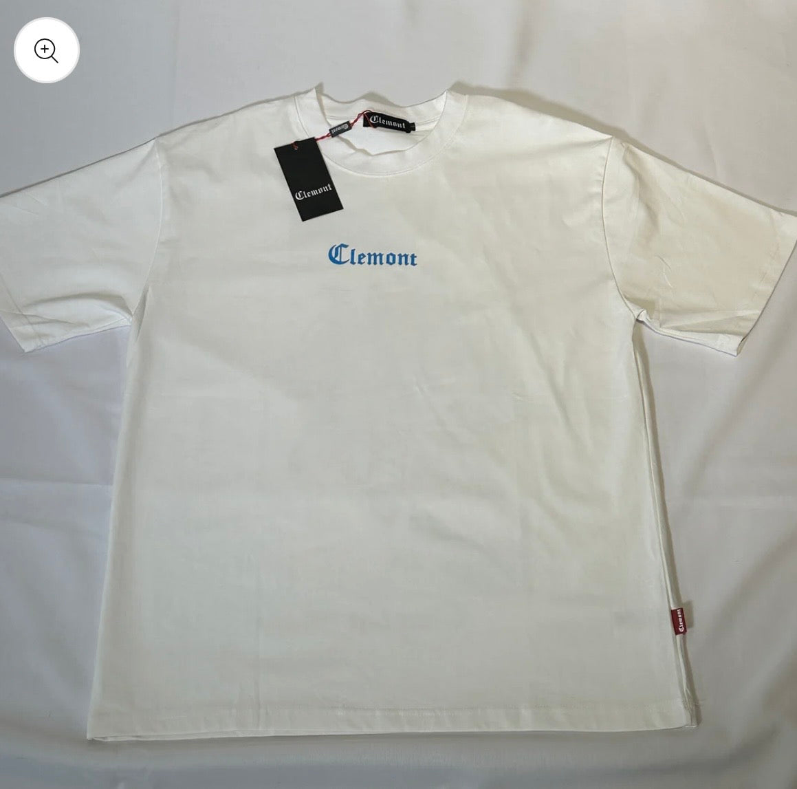 Camiseta Clemont blanca con azul