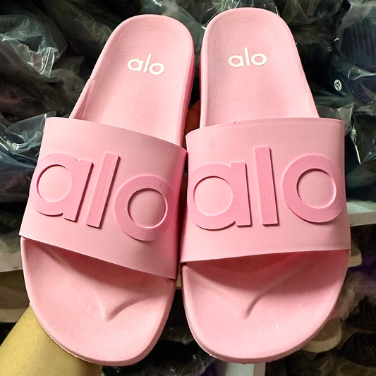 Chancletas Alo rosadas