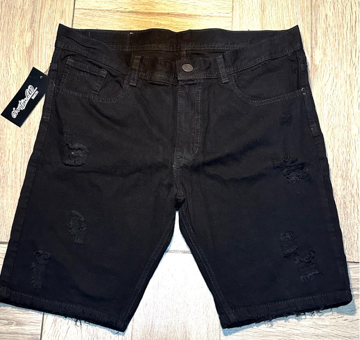Bermuda Denim Negra Modelo 1434