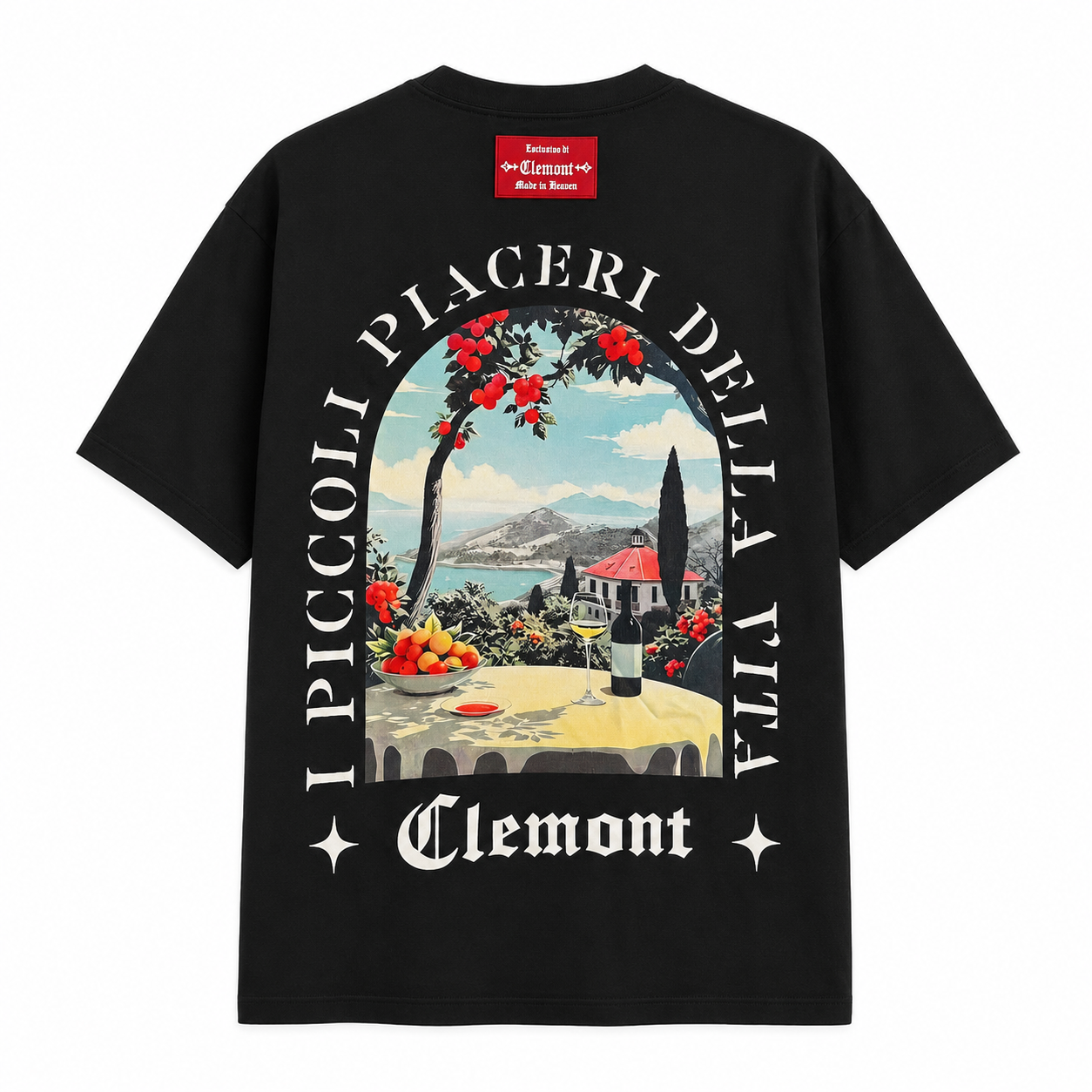 Camiseta Clemont negra premium