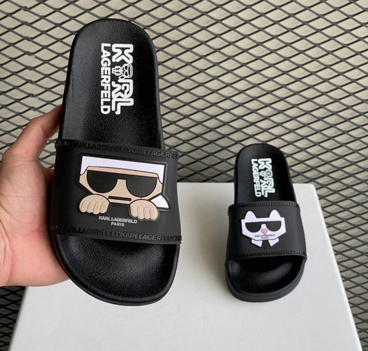 Chancletas karl  negra