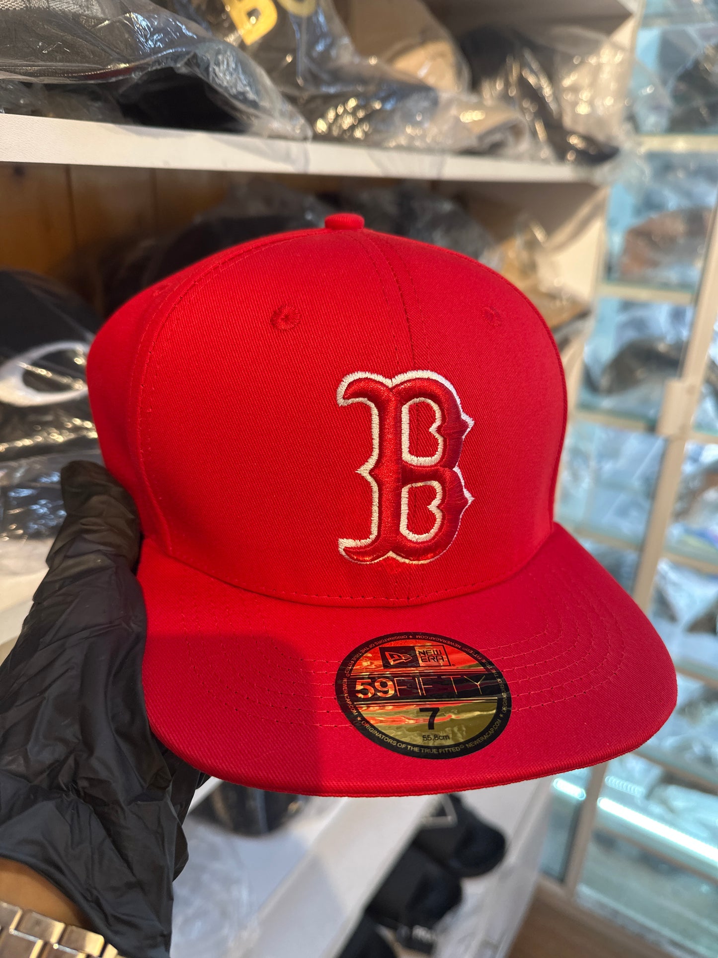 Gorra Media Roja de Boston
