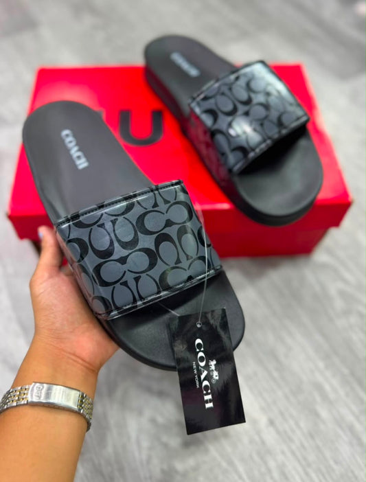 Chancletas Coach grises