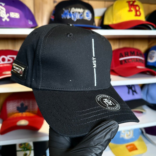 Gorra Ajustable Monastery Negra Sencilla Diseño 2