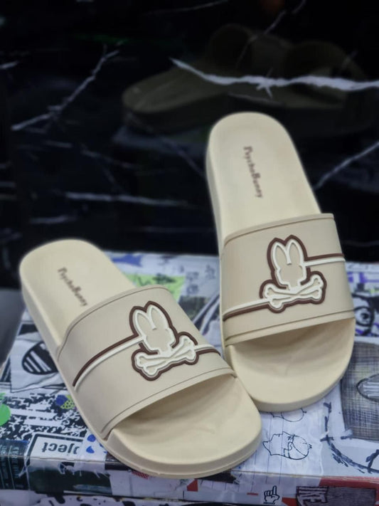 Chancletas Psycho bunny beige