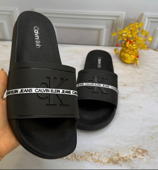 Chancletas Calvin klein negra