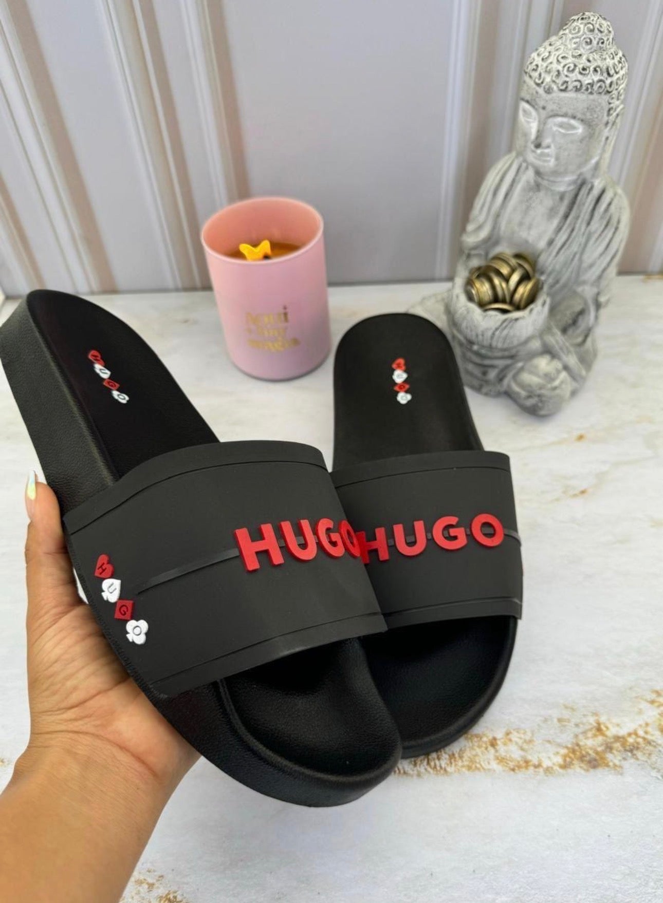 Chancletas hugo negra