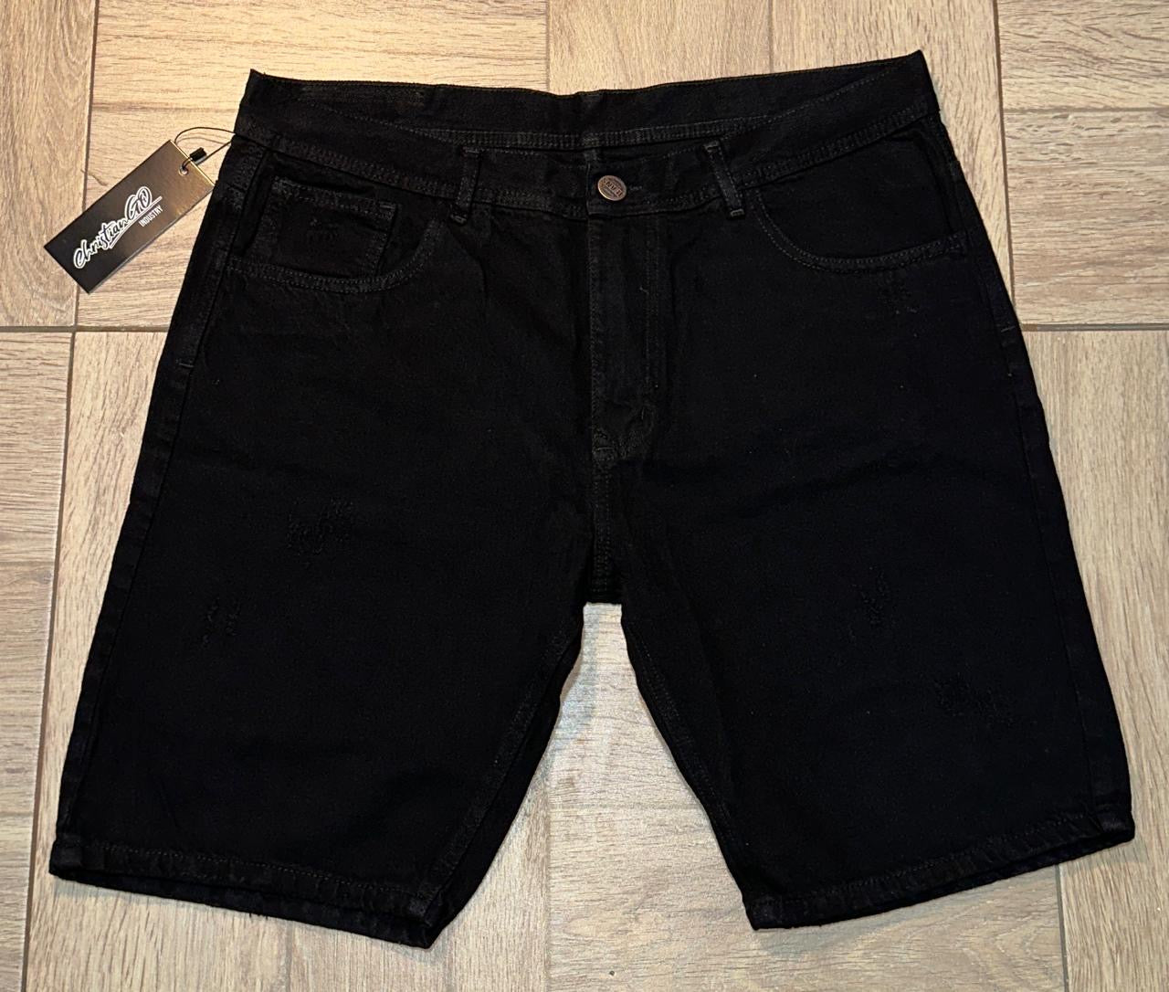 Bermuda Denim Negra Modelo 6025