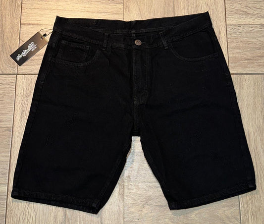Bermuda Denim Negra Modelo 6025