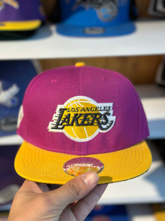 Gorra Ajustable Lakers Plana Diseño 3
