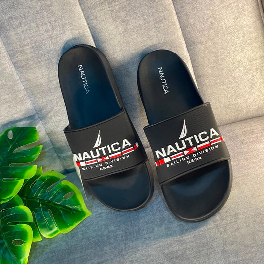 Chancletas Náutica Negras Diseño 2