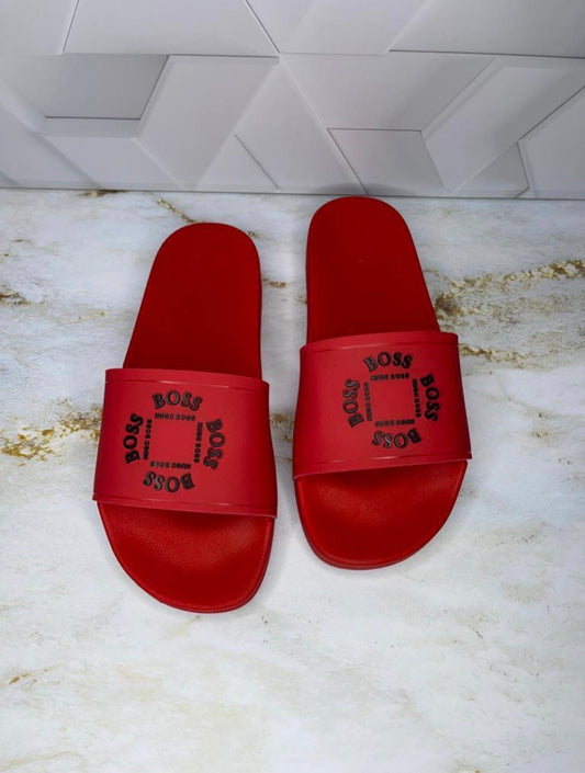 Chancletas Boss roja