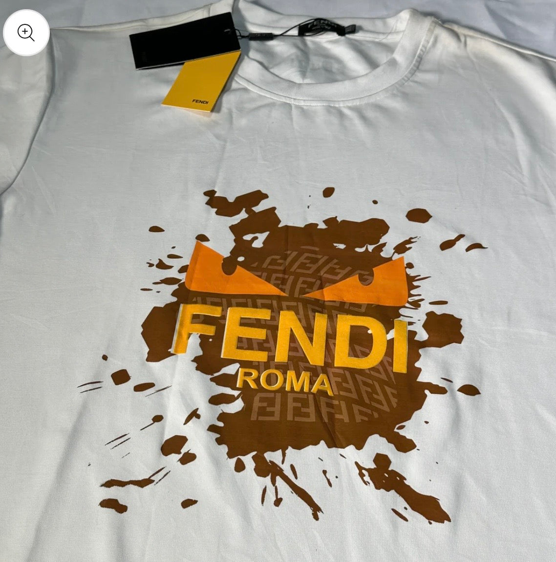 Camiseta Fendi blanca