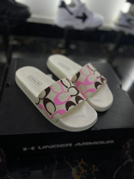 Chancletas coach beige