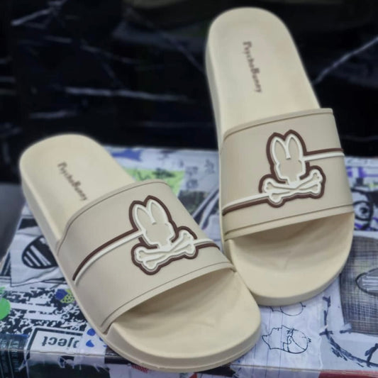 Chancletas psycho bunny beige