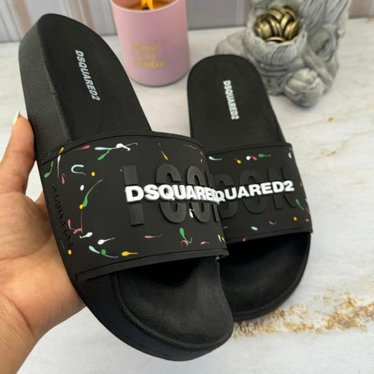 Chancletas dsquared2 negra