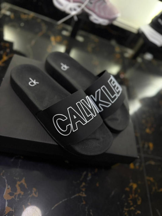 Chancletas Calvin klein negra