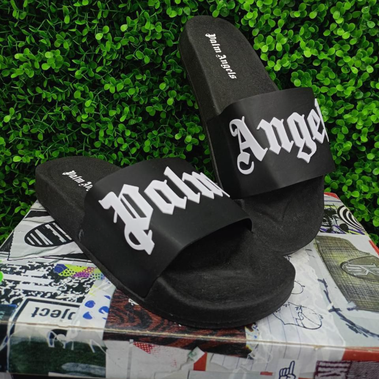 Chancletas Palm Angels negra