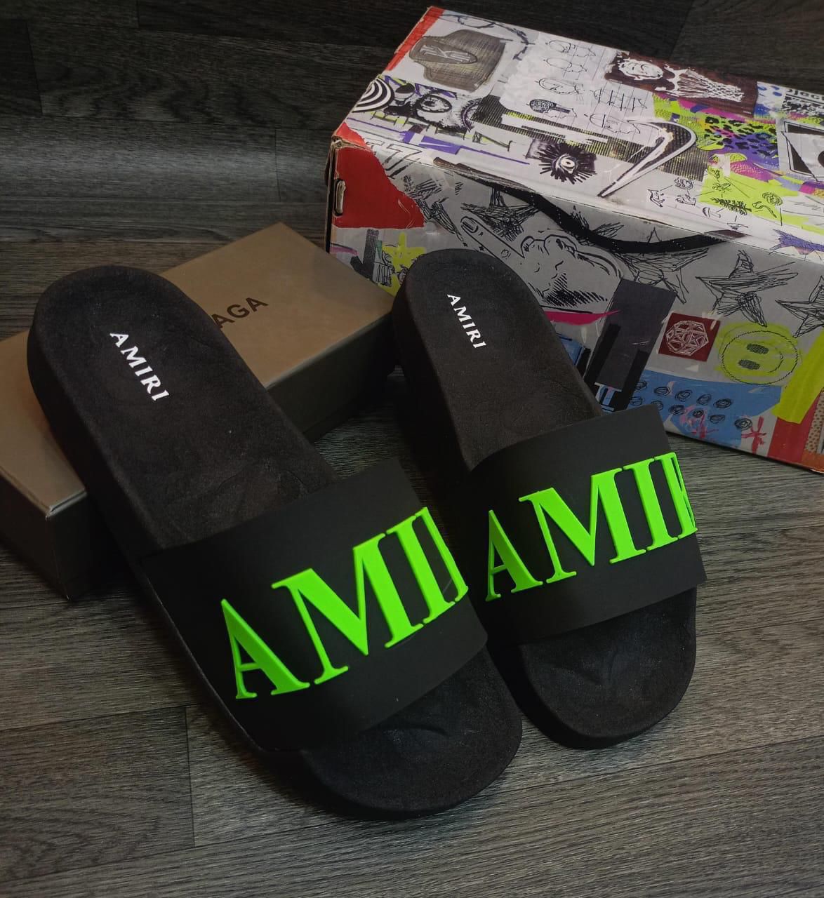 Chancletas Amiri negras