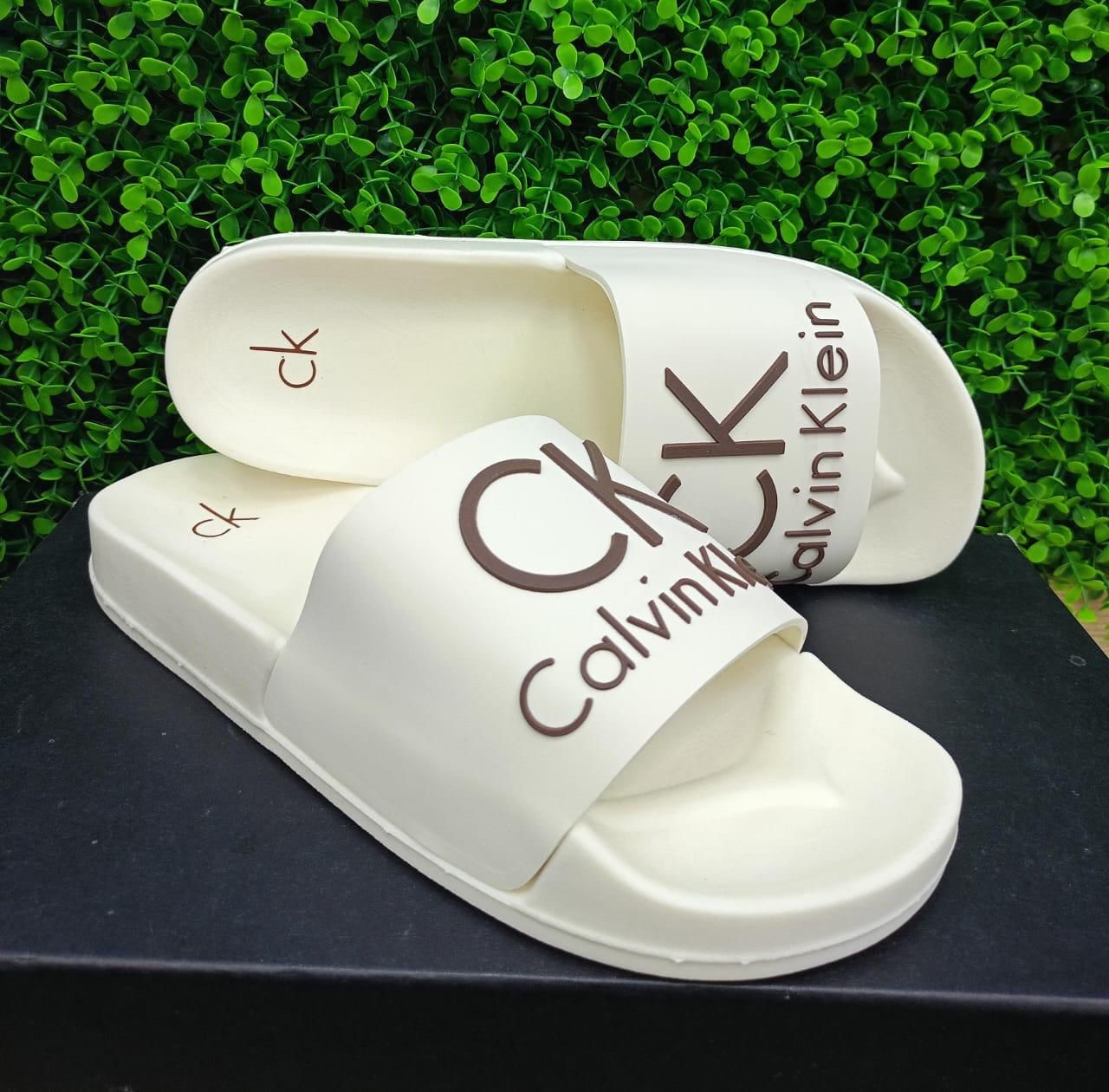 Chancletas calvin klein  beige