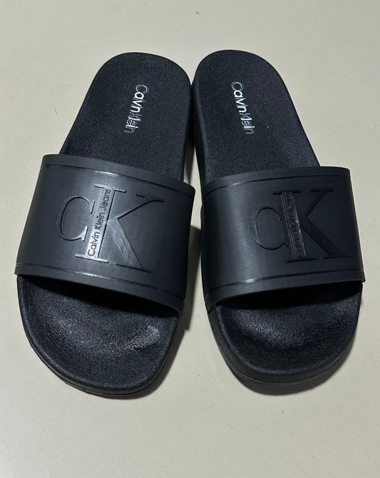 Chancletas calvin klein negras