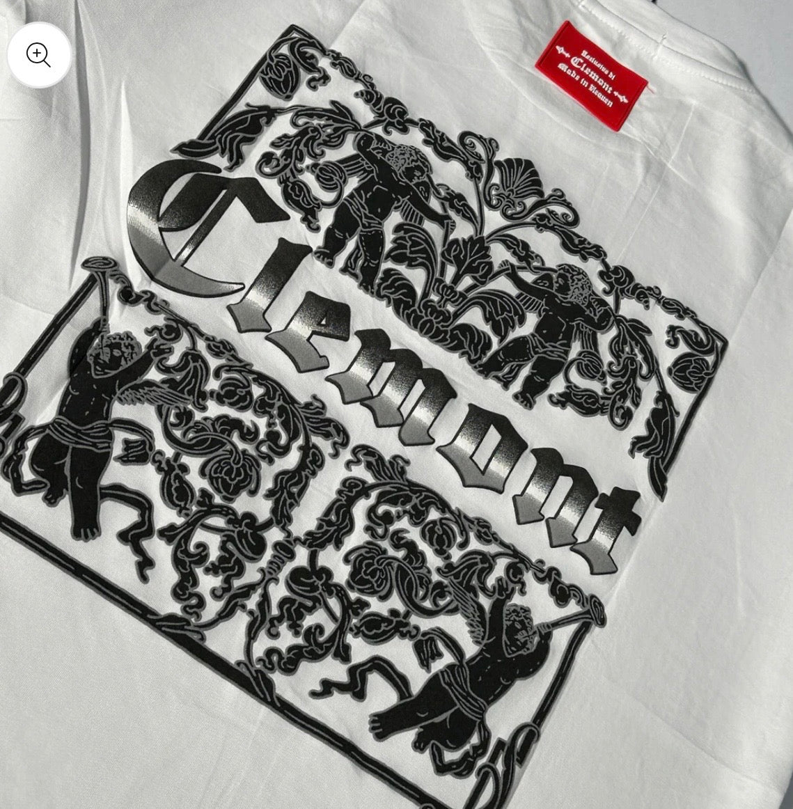 Camiseta Clemont blanca diseño 5