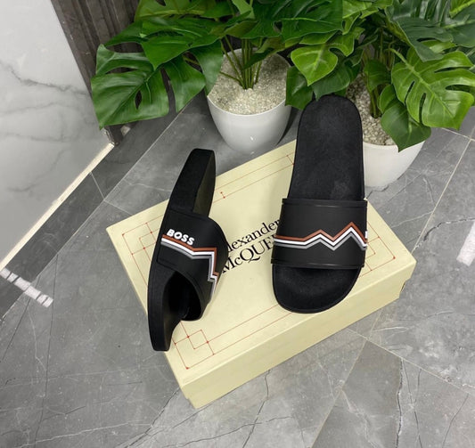 Chancletas Boss  negra