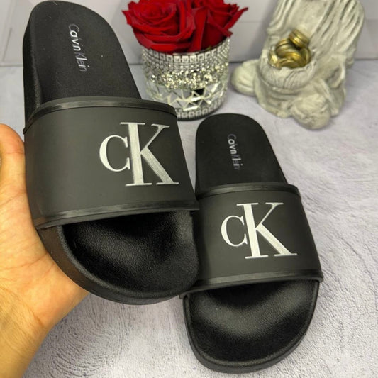 Chancletas calvin klein negra