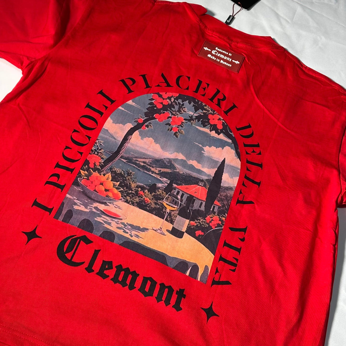 Camiseta Clemont rojo diseño 2