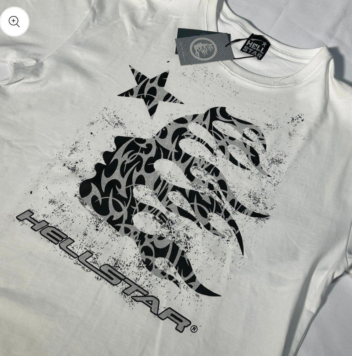 Camiseta Hell Star Blanca diseño 2