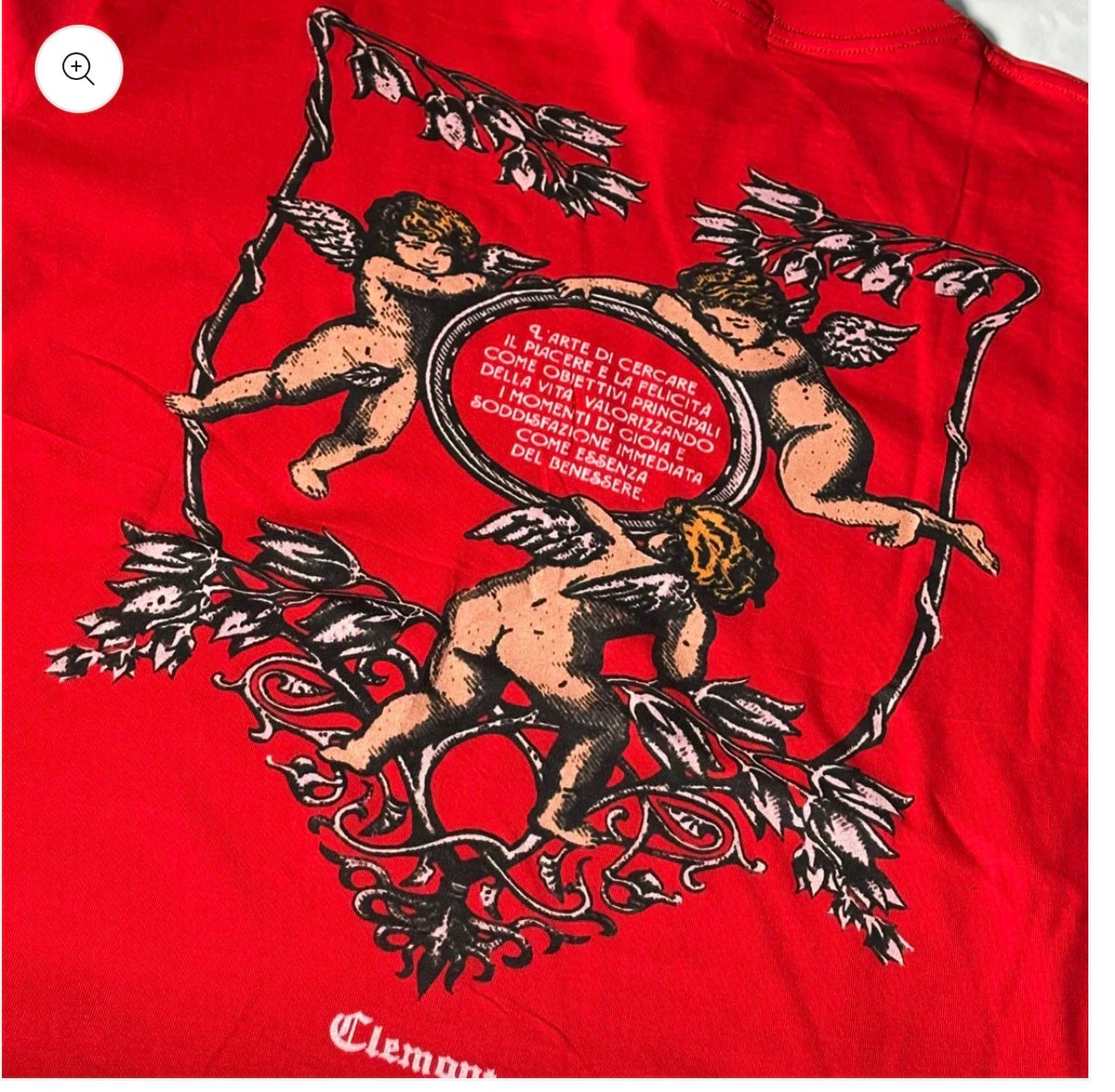 Camiseta Clemont rojo diseño 4