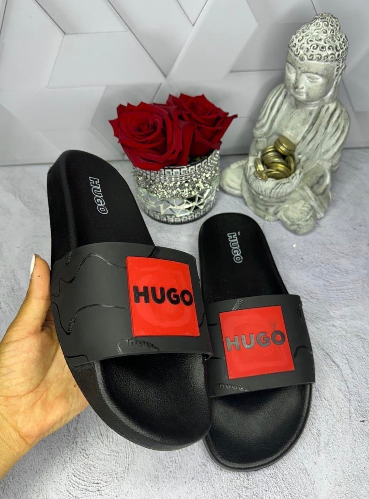 Chancletas negra Hugo