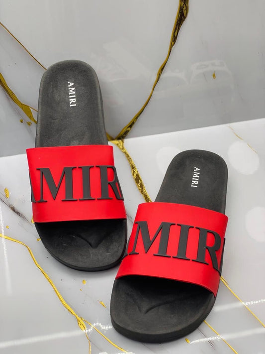 Chancletas Amiri rojas