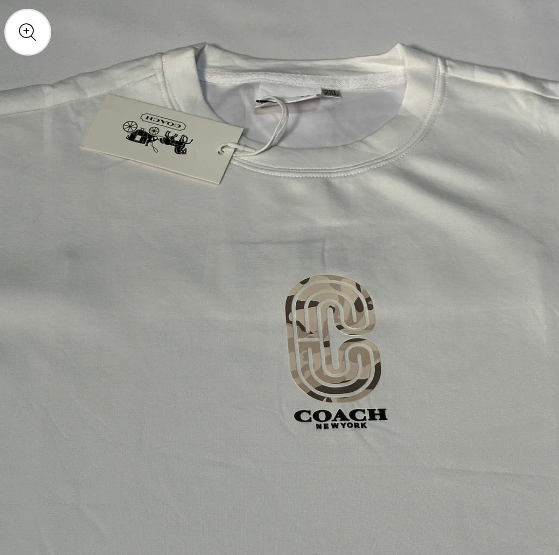Camiseta coach blanco